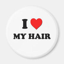 Mim coração meu cabelo imã