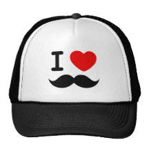 Mim coração/Moustaches/bigodes do amor Bonés