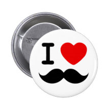 Mim coração/Moustaches/bigodes do amor Botons
