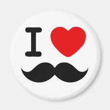 Mim coração/Moustaches/bigodes do amor Imã