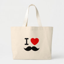 Mim coração/Moustaches/bigodes do amor Bolsa Para Compra