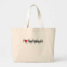 Mim (coração) Schnauzers gigantes Bolsas Para Compras