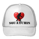 Mim coração Squatchin bonés