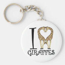 Mim girafas do coração chaveiro