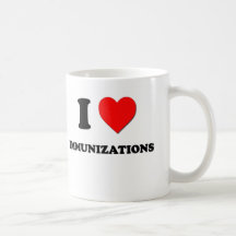 Mim imunizações do coração caneca