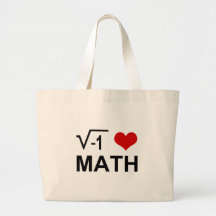 Mim matemática <3 bolsa de lona