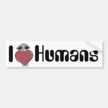 Mim seres humanos do amor do coração estrangeiros adesivos