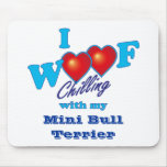 Mim Woof mini bull terrier Mouse Pad