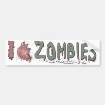 Mim zombis do coração por estúdios de Mudge Adesivo