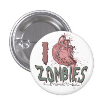 Mim zombis do coração por estúdios de Mudge Pins
