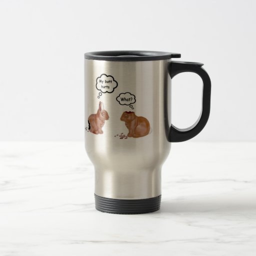Minha caneca de viagem de aço inoxidável dos coelh