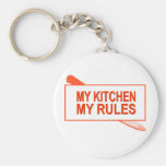 Minha cozinha. Minhas regras. Design do divertimen Chaveiros