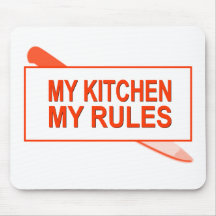 Minha cozinha. Minhas regras. Design do divertimen Mouse Pad
