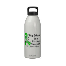 Minha mãe é uma fita forte do verde do sobrevivent garrafas de água esportivas