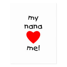 minha Nana ama-me Cartoes Postais