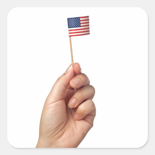 Mini bandeira dos Estados Unidos da América Adesivo Quadrado Zazzle Aparador Tagalog ~ Mini bandeira dos Estados Unidos da América Adesivo Quadrado Zazzle