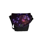 Mini saco da celebração roxa de néon bolsas mensageiro da rickshaw