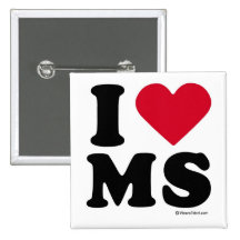 MISSISSIPPI - "EU AMO O MS" "QUE EU AMO MISSISSIPP PINS