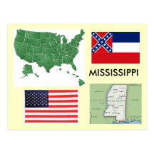 Mississippi EUA Cartões Postais