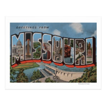 Missouri (opinião) da represa - grandes cenas da l cartao postal