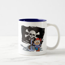 Miúdo do pirata caneca