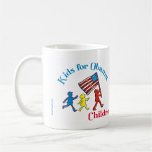 Miúdos para a caneca de Obama