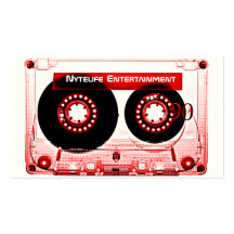 Mixtape vermelho cartões de visitas