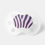 Modelo cor-de-rosa e preto Pacifi da zebra - perso pacifiers