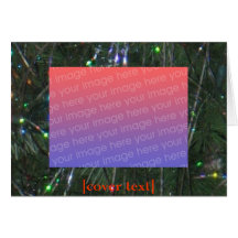 Modelo da árvore de Natal - personalize Cartões