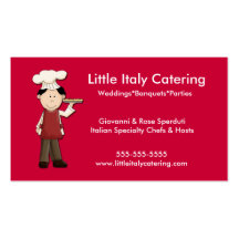 Modelo de cartão de negócios do italiano do cozinh cartoes de visita