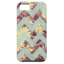 Modelo verde de Chevron (adicione sua foto do fund Capas iPhone 5