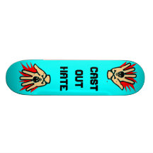 Molde para fora o ódio skates personalizados