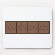 Molécula do chocolate mousepads