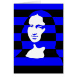 Mona colorida cartões
