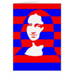 Mona colorida cartões