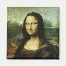 Mona Lisa pelo renascimento do vintage de Leonardo Imas De Geladeira