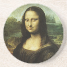 Mona Lisa pelo renascimento do vintage de Leonardo Porta Copo Para Bebidas