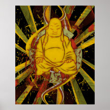 Monge na meditação posters