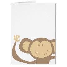 Monkeying ao redor cartões