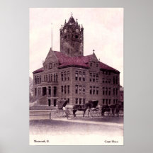 Monmouth, o tribunal de Illinois Posters