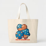 monograma conhecido personalizado dos balões patri bolsas de lona