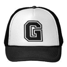 Monograma da letra "G" Boné