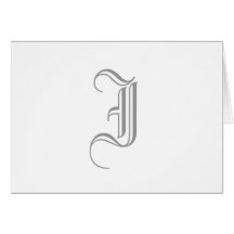 Monograma "eu" cardo o texto velho de Style_grey d Cartoes