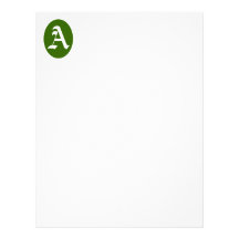 Monograma feito sob encomenda simples de Elipse da Papel De Carta