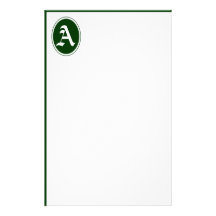 Monograma feito sob encomenda simples de Elipse do Papelaria Personalizada