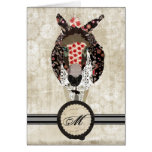 Monograma luxuoso Notecard de Moses Cartao