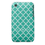 Monograma marroquino do design 3 do azulejo do ver iPhone 3 capas