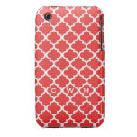 Monograma marroquino do design 3 do azulejo do ver iPhone 3 capas