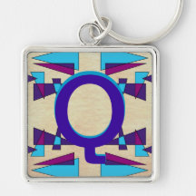 Monogramas coloridos CricketDiane do divertimento Chaveiros