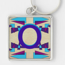 Monogramas coloridos CricketDiane do divertimento Chaveiro